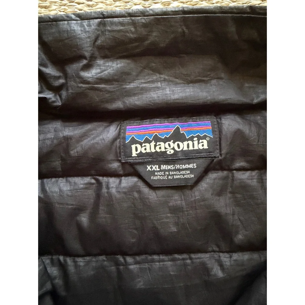 Patagonia Mens Down Sweater Jacket Black Puffer Full Zip 84674 XXL - Picture 5 of 8